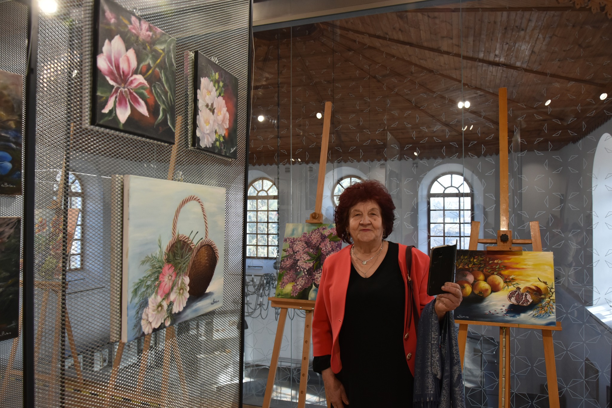 Malwy, róże, fiołki... - Wernisaż wystawy Barbary Harasim